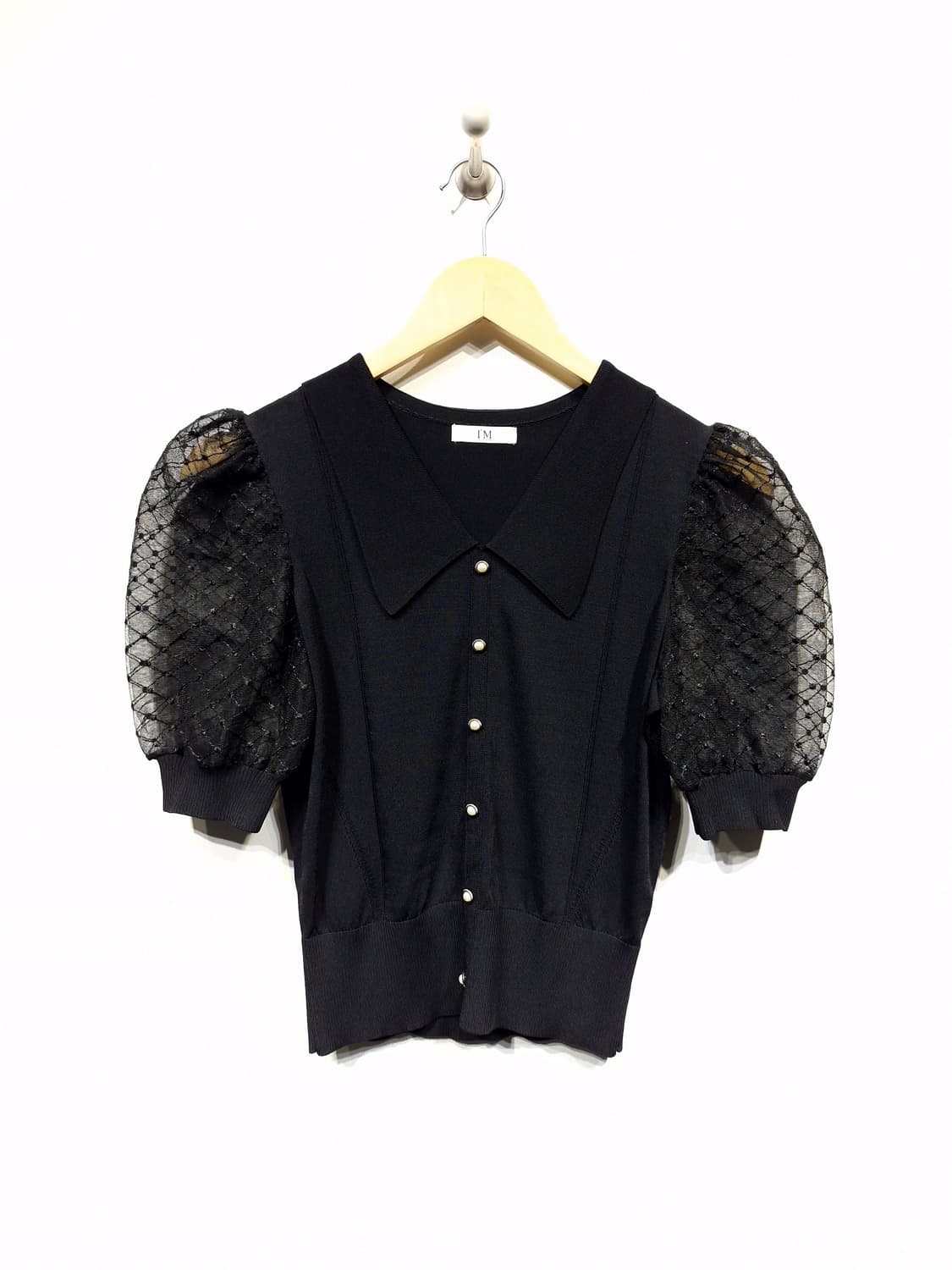 잇 미샤 it MICHAA 퍼프 슬리브 카라 니트_55 상품이미지1