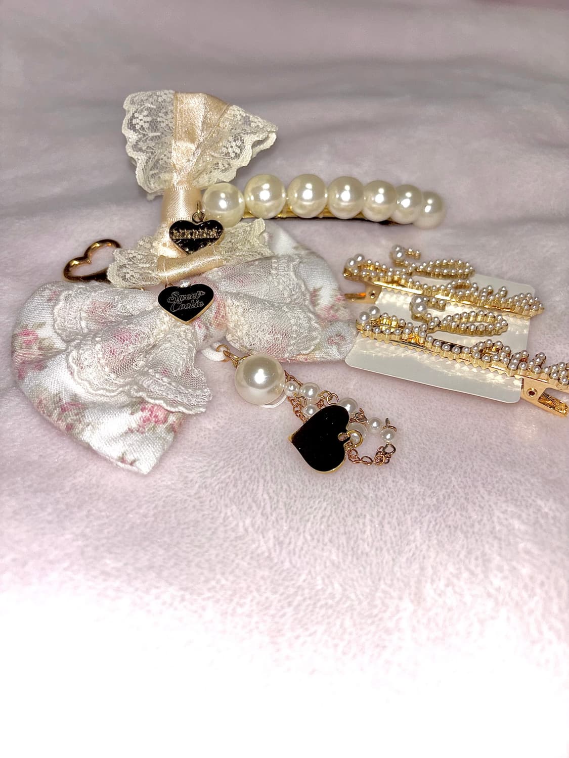 스쿠쿠 키링 리즈리사 헤어핀 세트 히메갸루 라떼갸루  상품이미지2