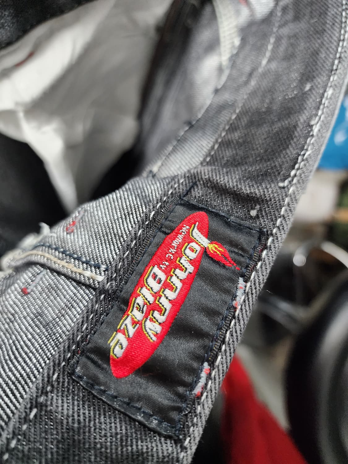 JOHNNY BLAZE 90s 흑청 워싱 카펜터 힙합팬츠 상품이미지7