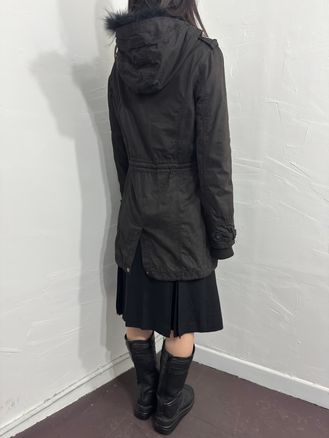 fur hood multi pocket jacket 상품이미지6