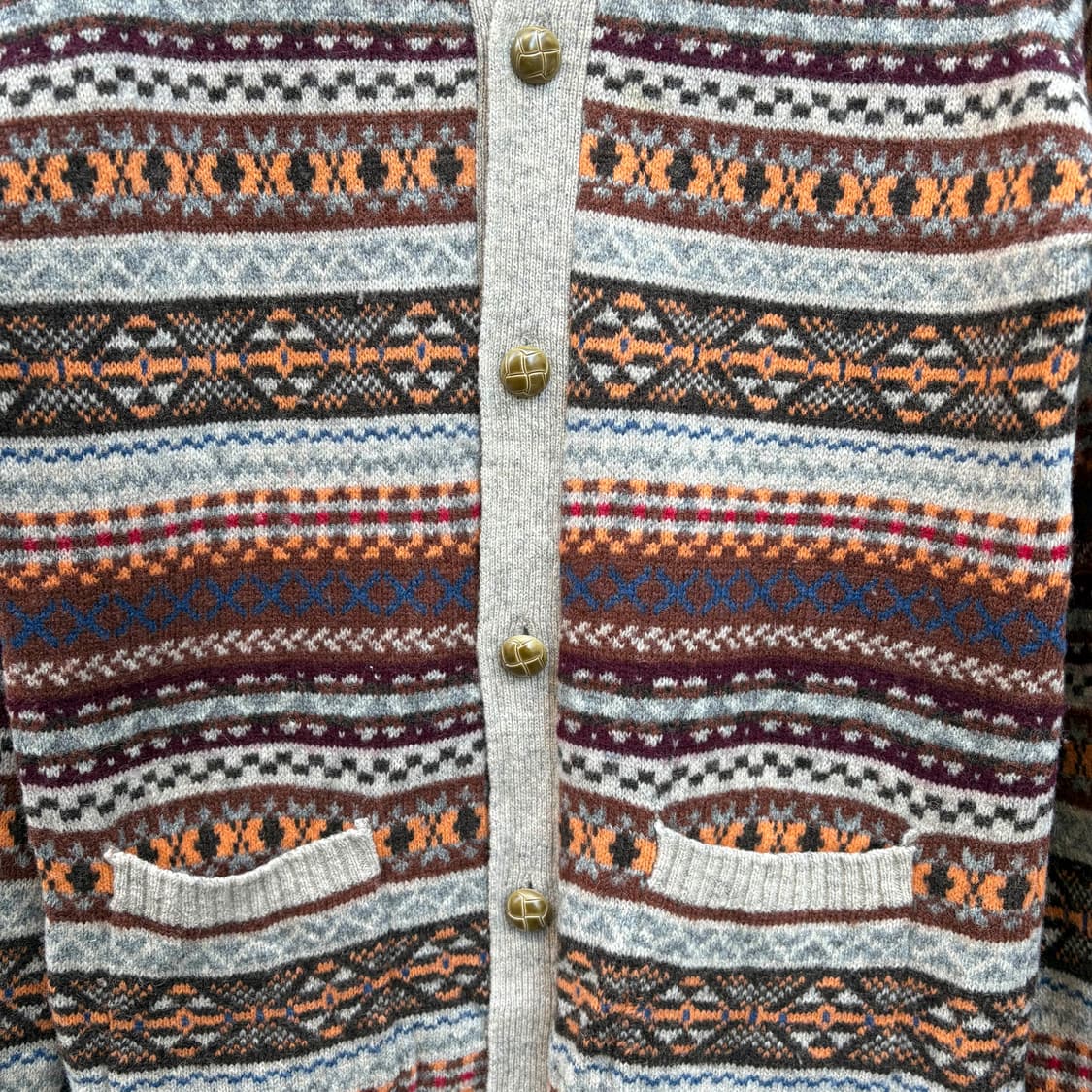 CP Preparatory 페어아일 니트 가디건 상품이미지4