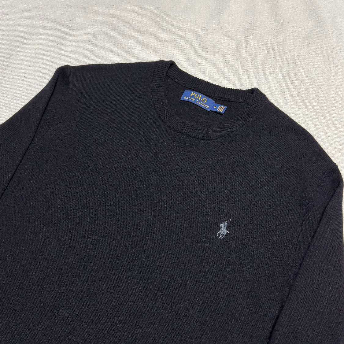 M 폴로랄프로렌 블랙 메리노 울 니트 상품이미지1