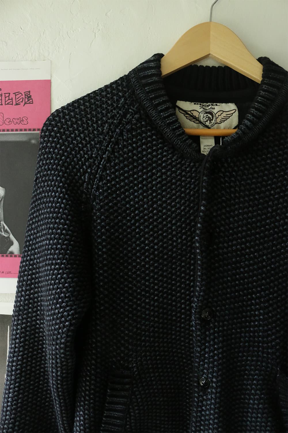 디젤 네이비 바시티 가디건 상품이미지4