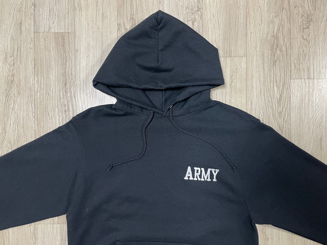 95) 챔피온 미군 ARMY 아미 블랙 후드티(RRL&LVC&폴로) 상품이미지1