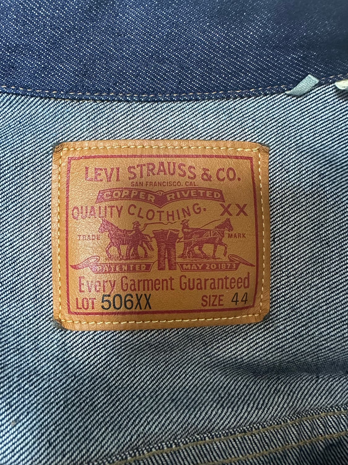 44) 리바이스 LVC 1936 타입1 1세대 506XX 자켓 상품이미지6