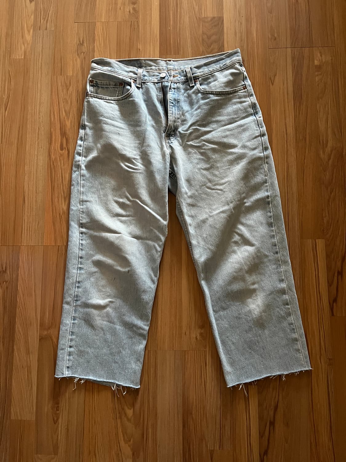 90s 00s 리바이스 550 34 밑단 크롭 상품이미지1