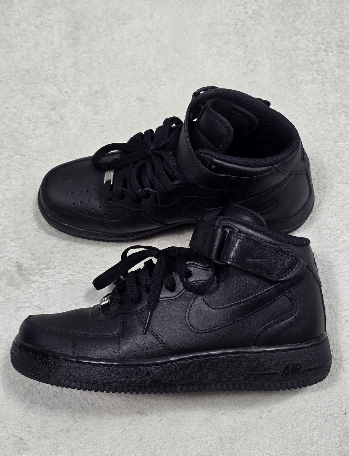 나이키 에어포스1 07 미드 올검 블랙 260 상품이미지1