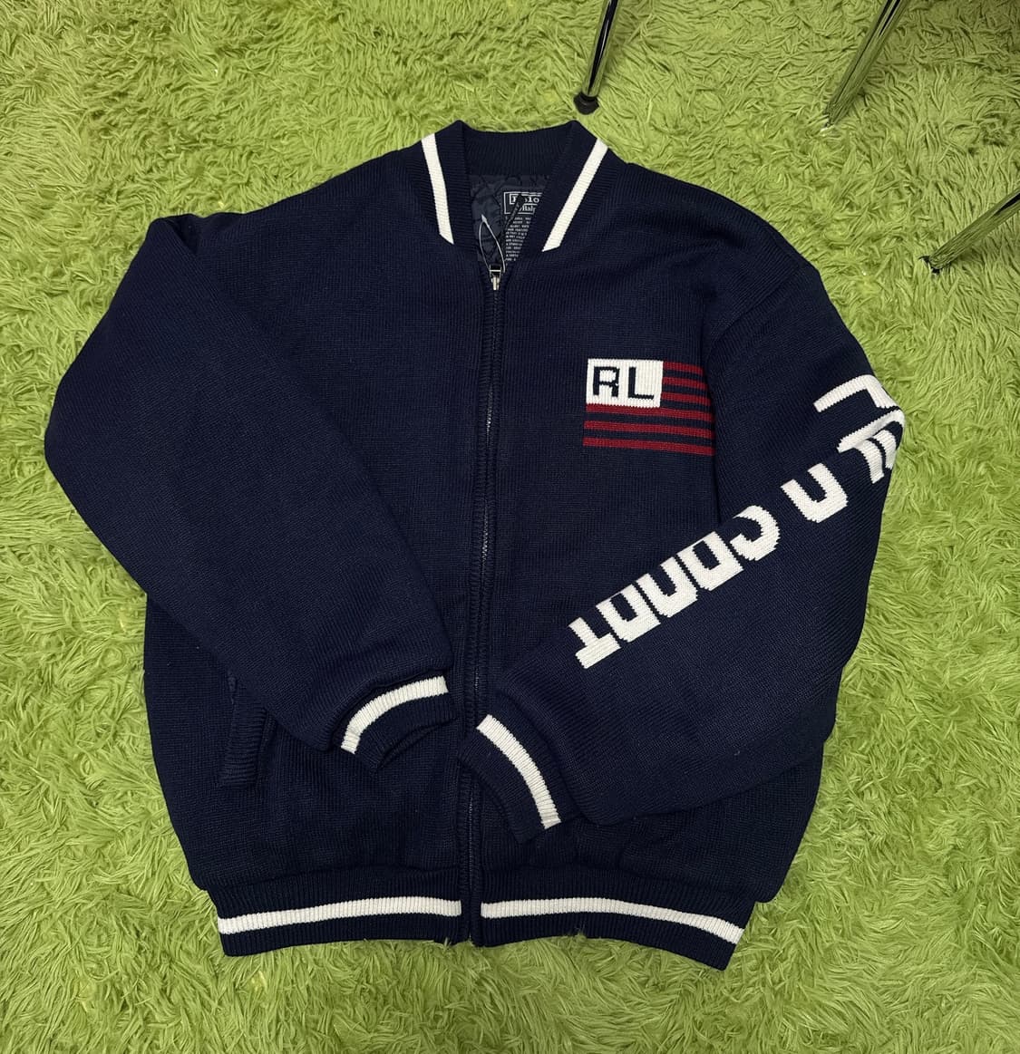 90s 폴로 성조기 스타디움 자켓 상품이미지1