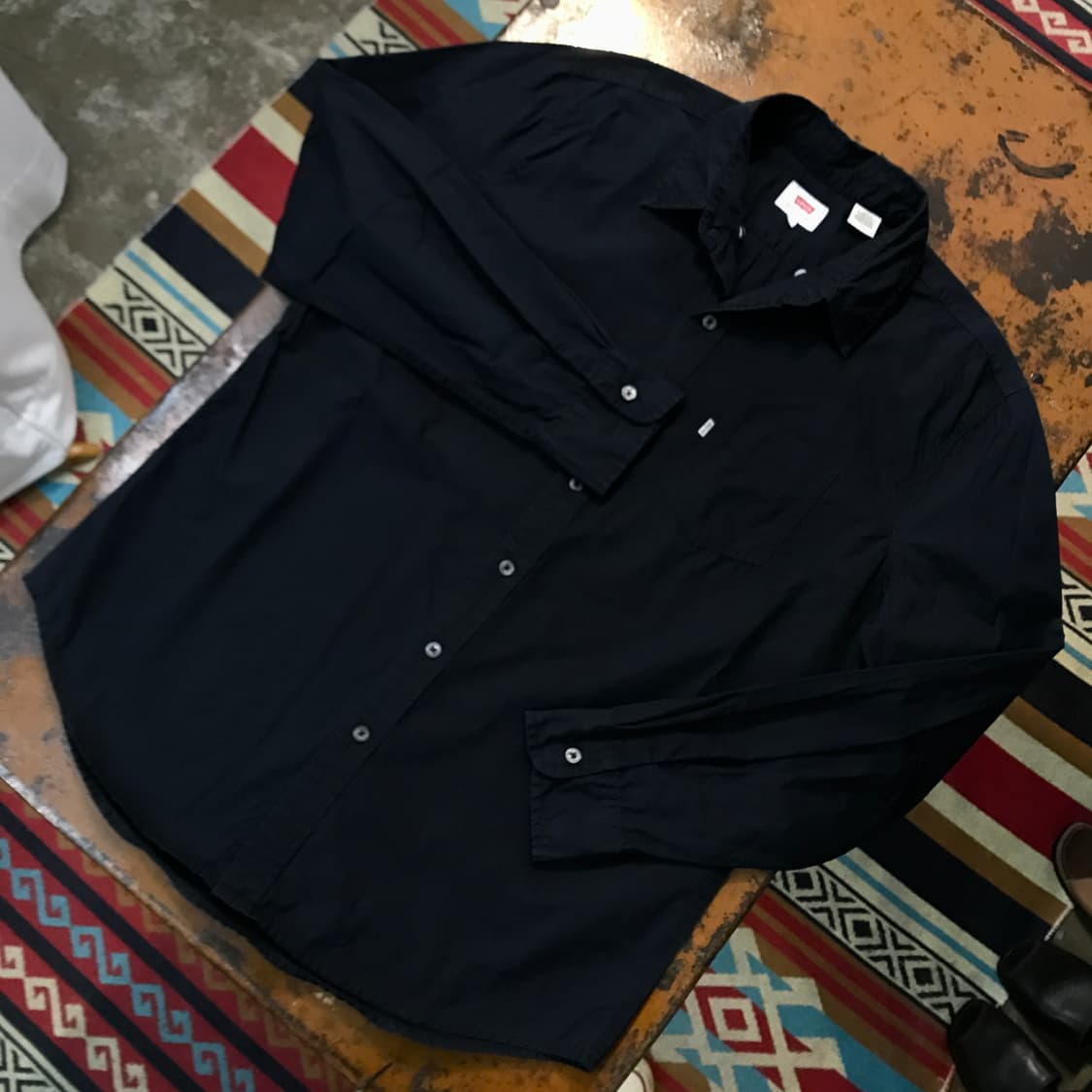 리바이스 원포켓 블랙 코튼 셔츠 남성 105 사이즈  상품이미지2