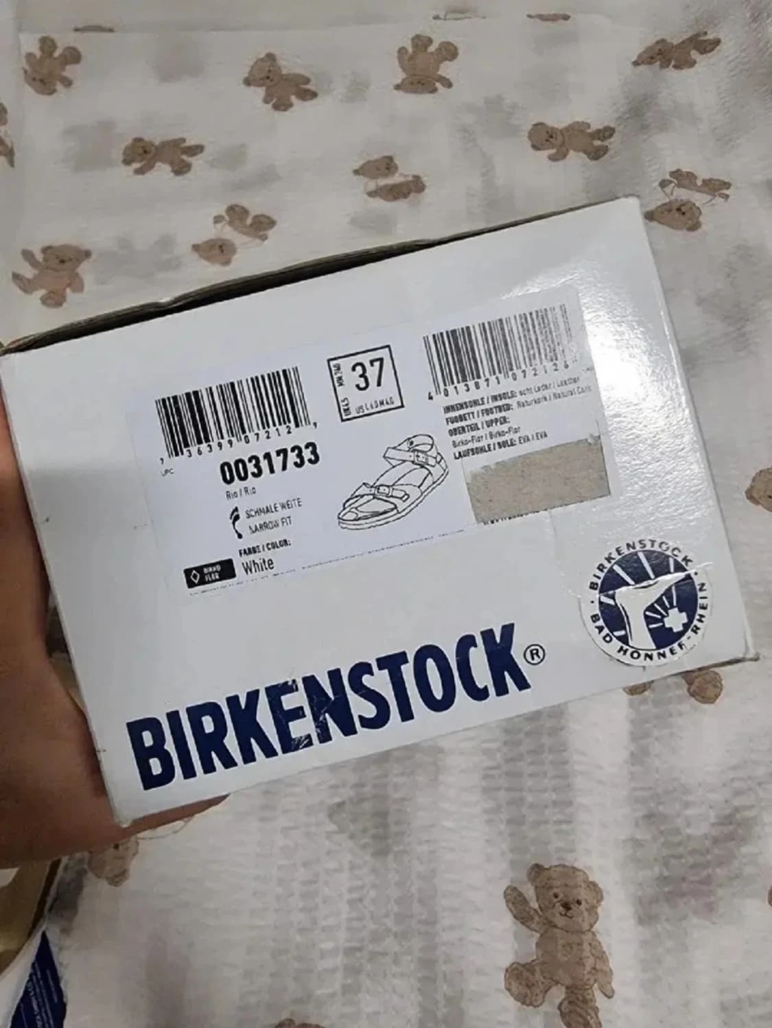 버켄스탁 화이트 리오 샌들 37 좁은발볼 새상품 상품이미지7