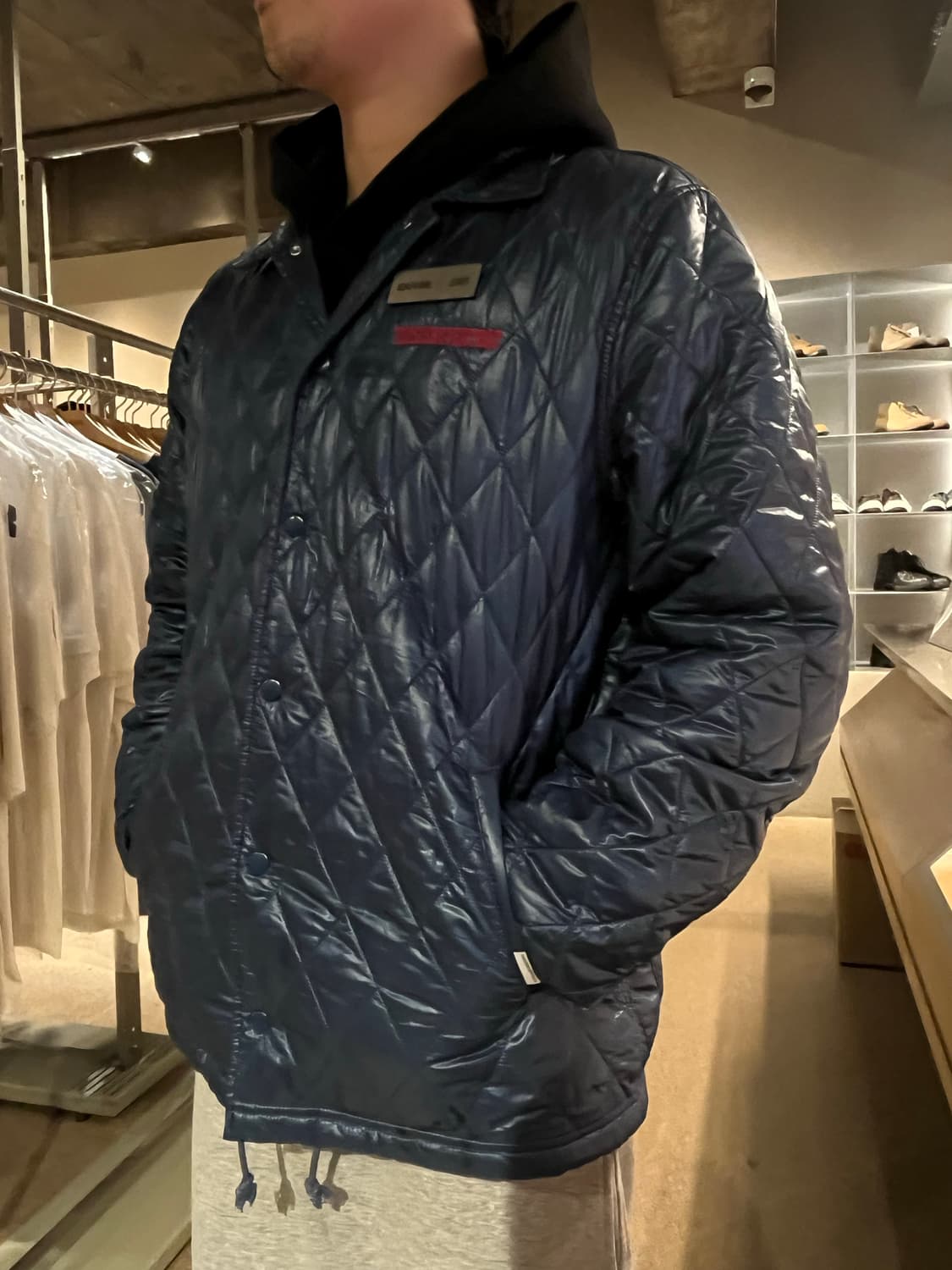 Thisisneverthat Quilted Coach Jaket Blue 상품이미지5