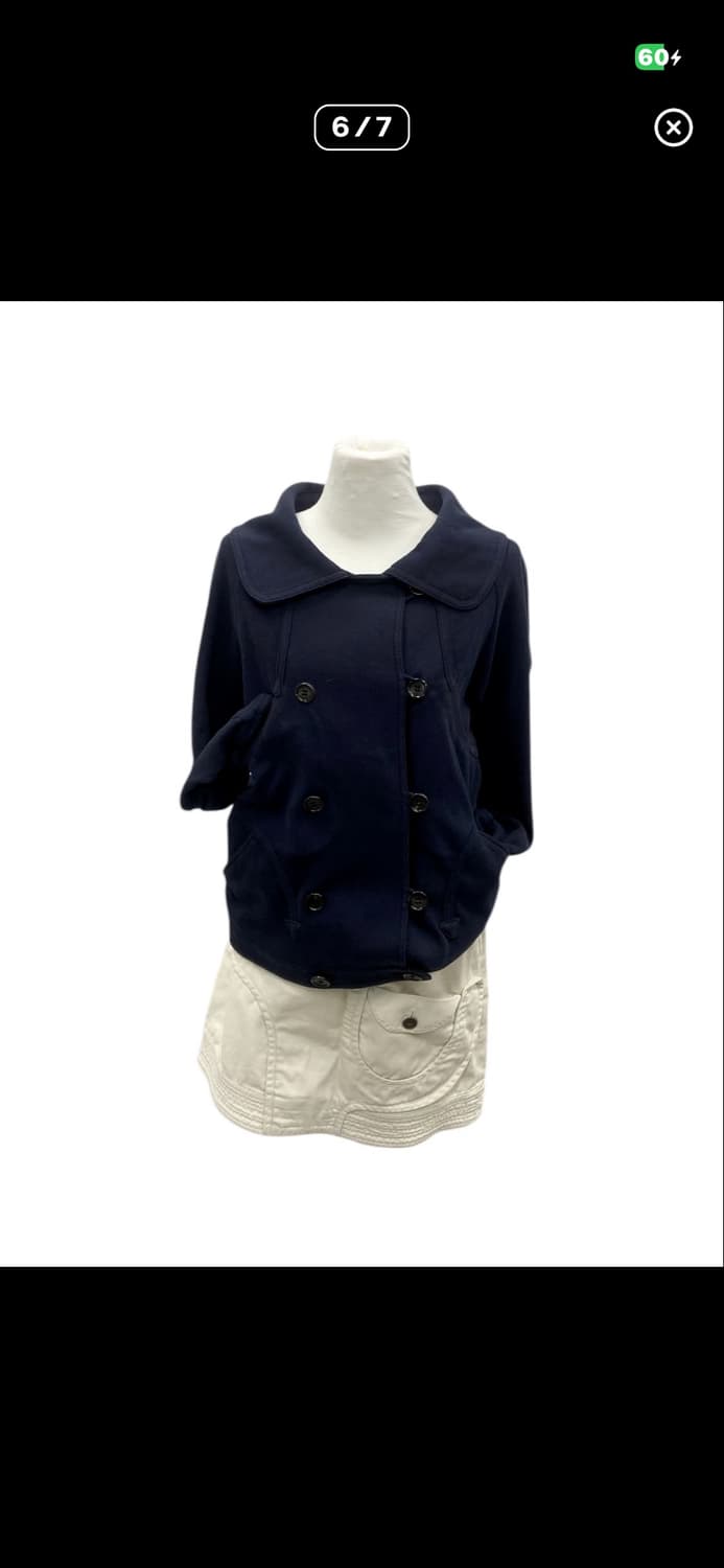 츠모리치사토 네이비 자켓 상품이미지1