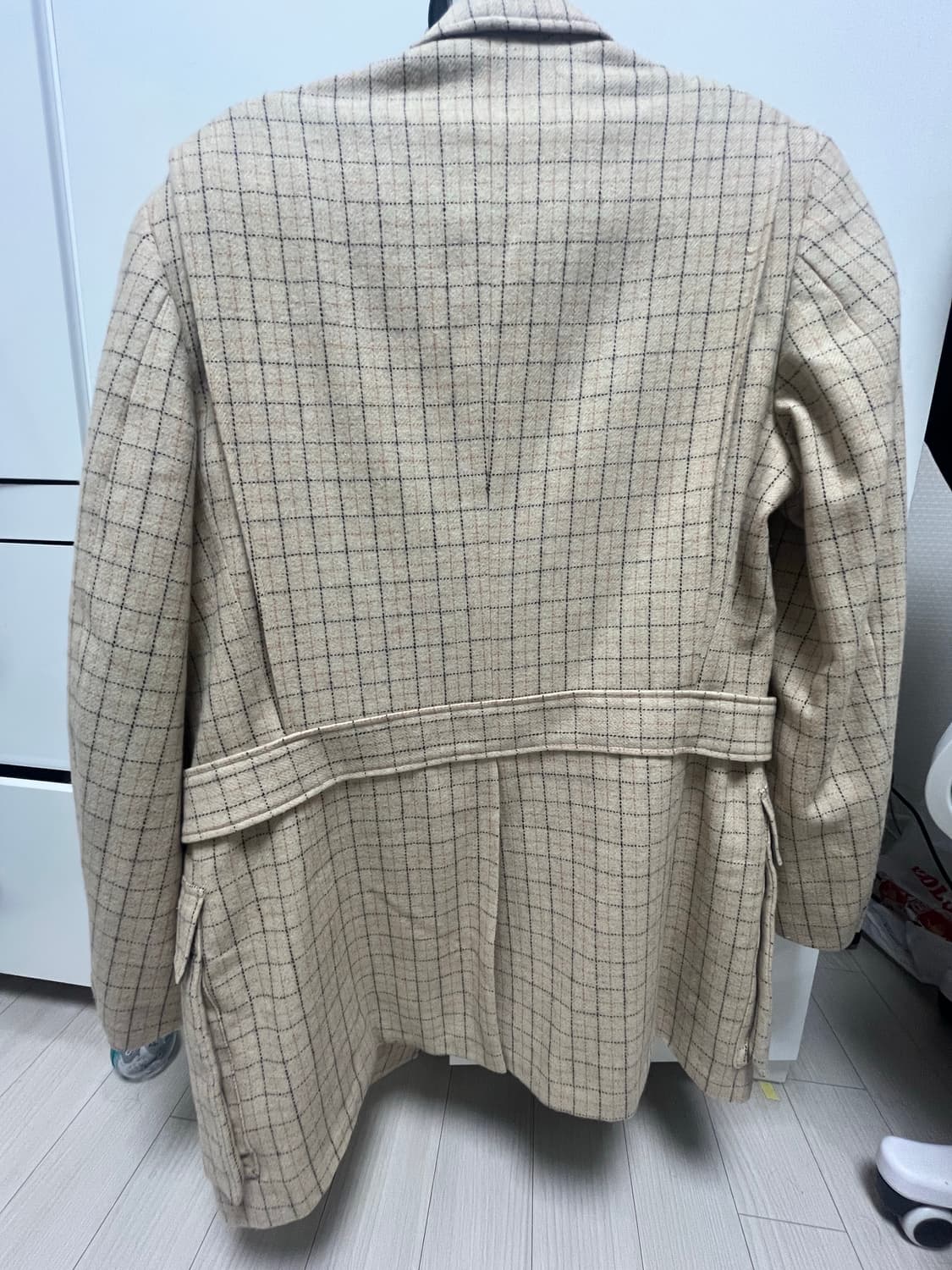 Dry bones체크 벨티드 워크 자켓 상품이미지2