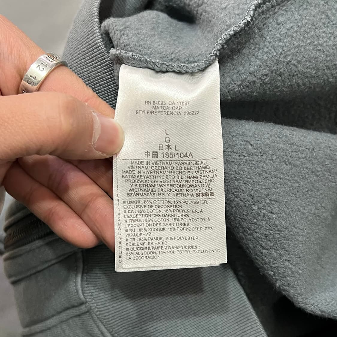  갭 로고 패치 집업 자켓 y15152 상품이미지6