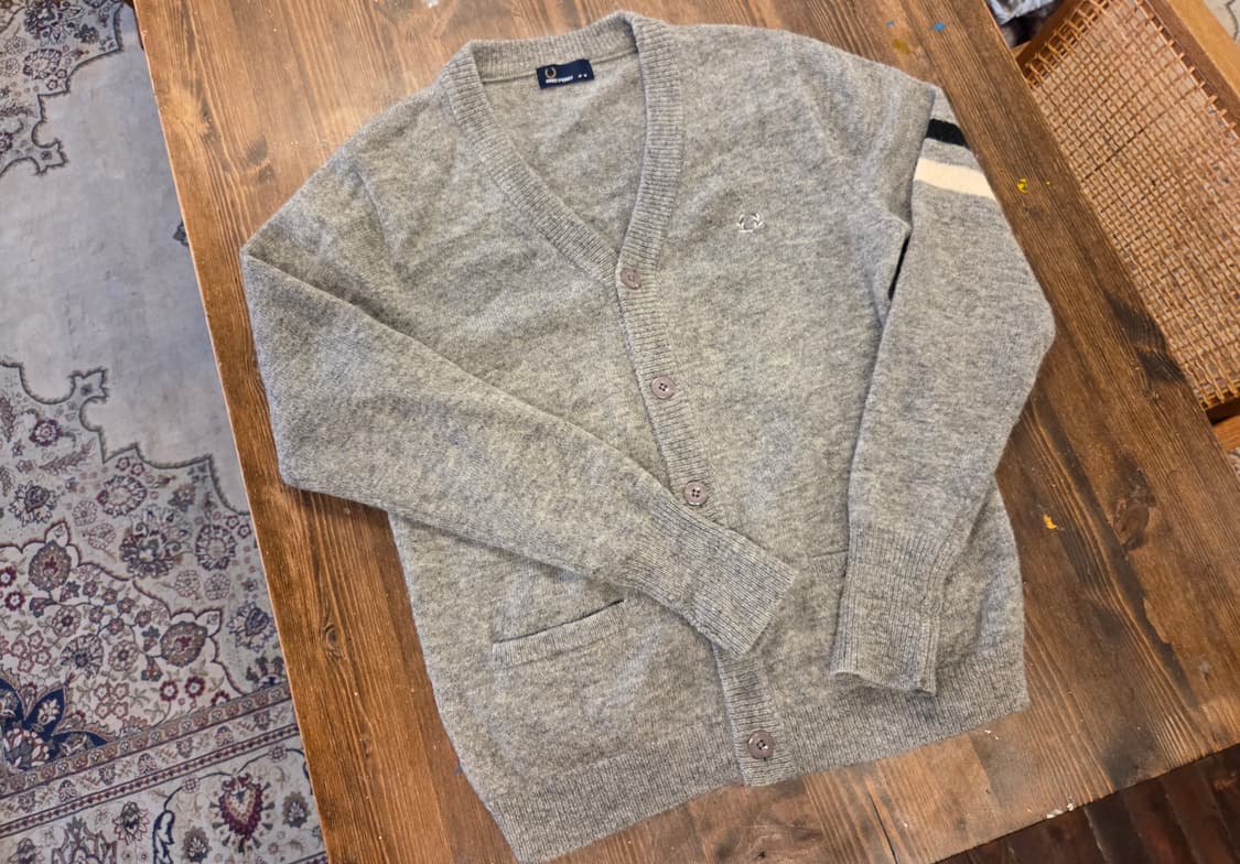 프레드페리 셔틀랜드울 카디건 상품이미지7