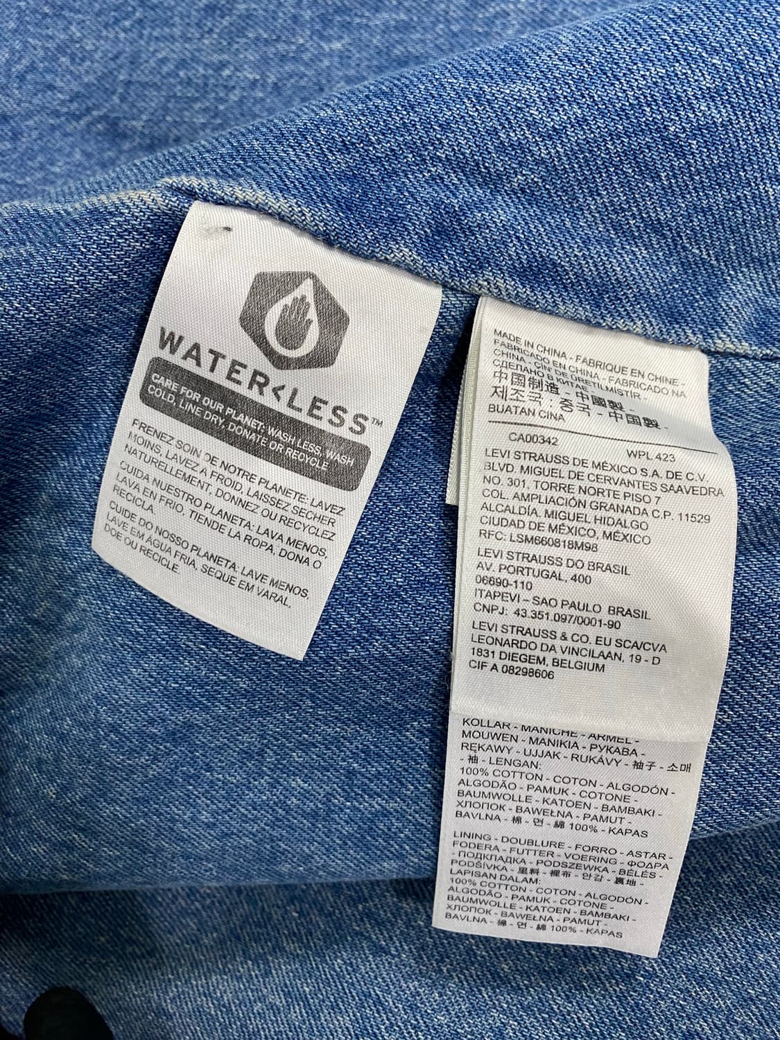 리바이스 쉐르파 패널 데님 트러커 자켓 S 상품이미지8