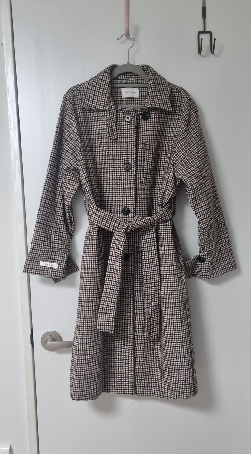 더오픈프로덕트 체크 롱 코트 상품이미지5