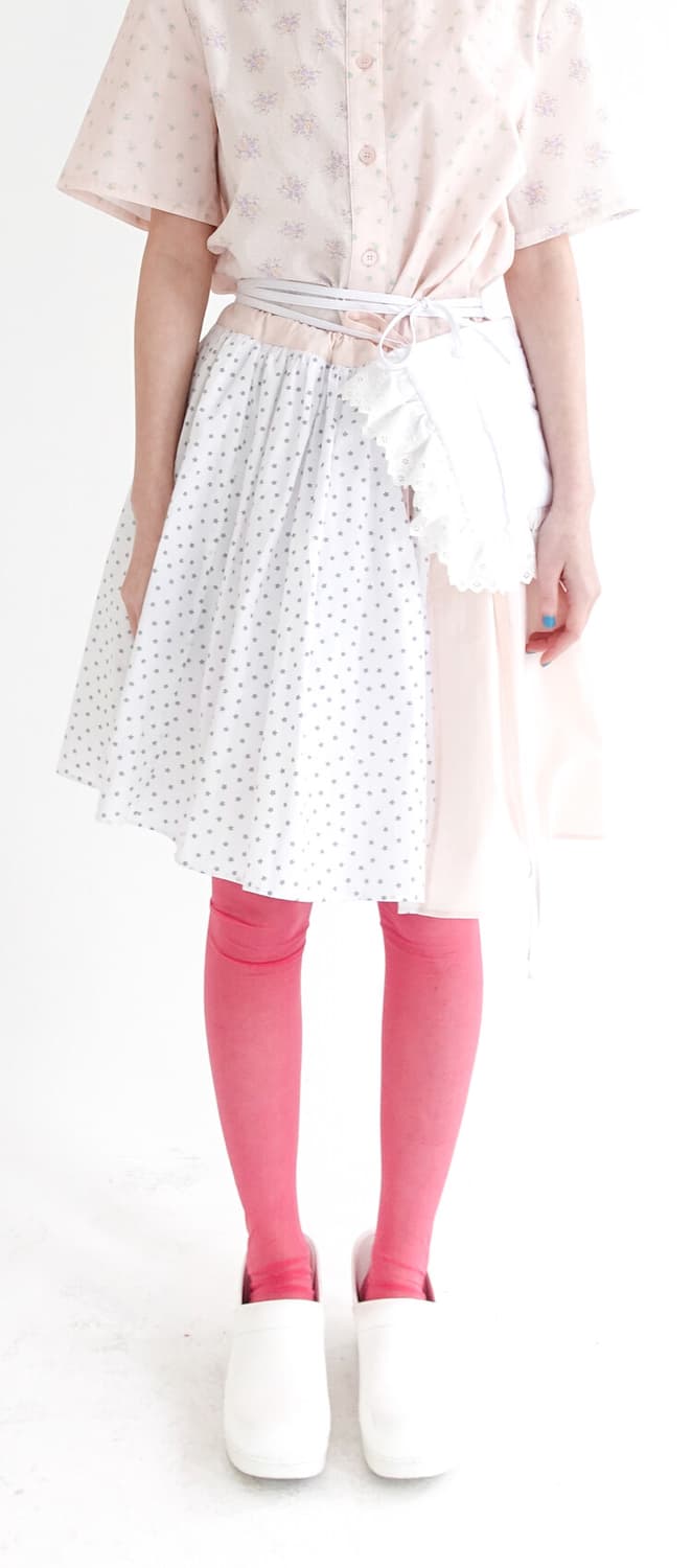 샵페어리 [F.E.E.S] half pattern cotton skirt 상품이미지2