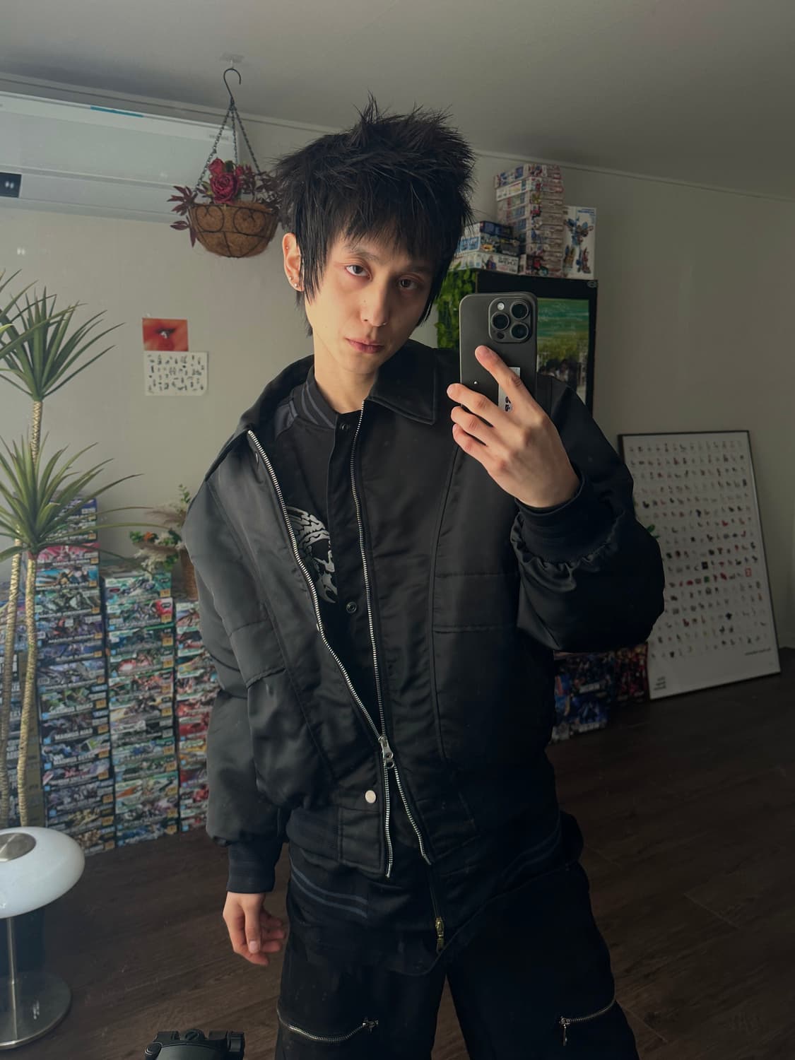 Taly 디테일 볼류밍 봄버 상품이미지1