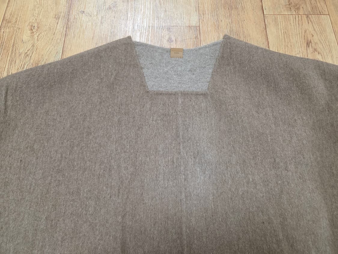 시스템(SYSTEM) V넥 울 블렌드 오버사이즈 탑 프리사이즈 상품이미지6