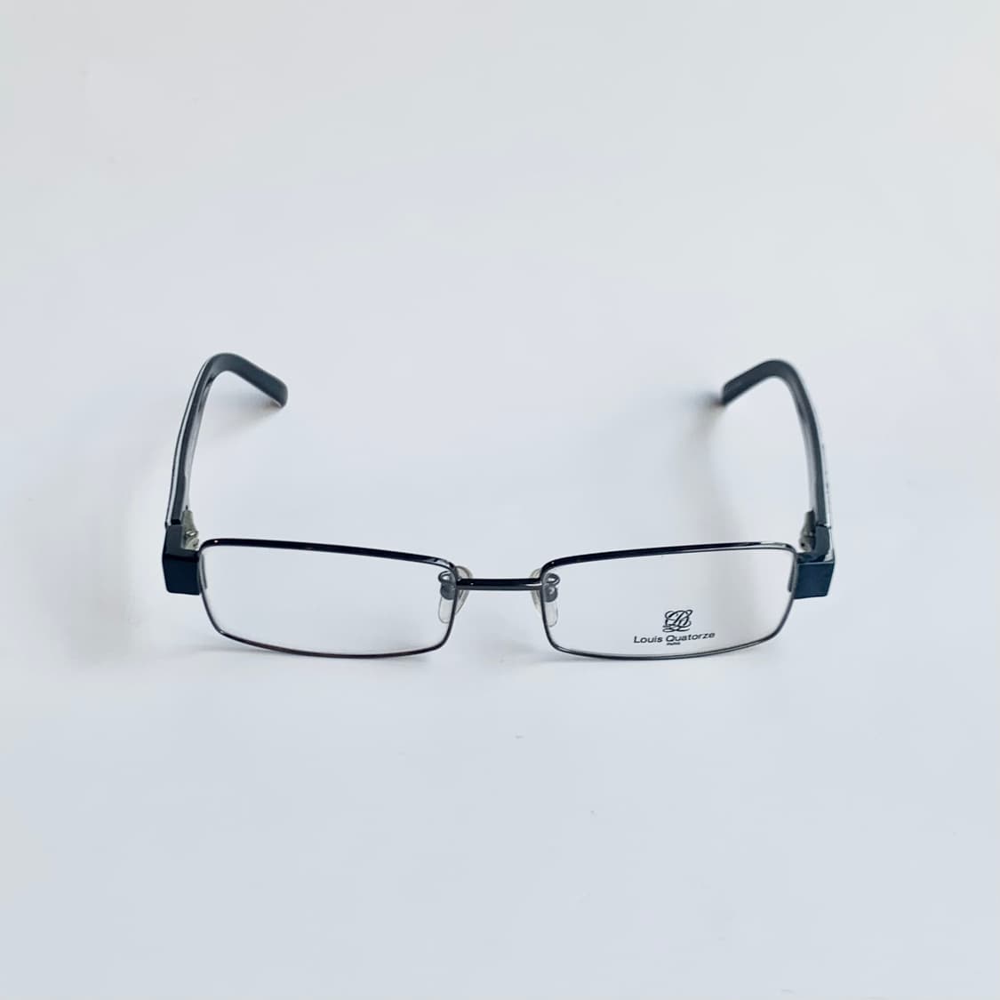 [픽키-722] 데드스탁 모노그램 스퀘어 사각 블랙 빈티지안경 상품이미지3