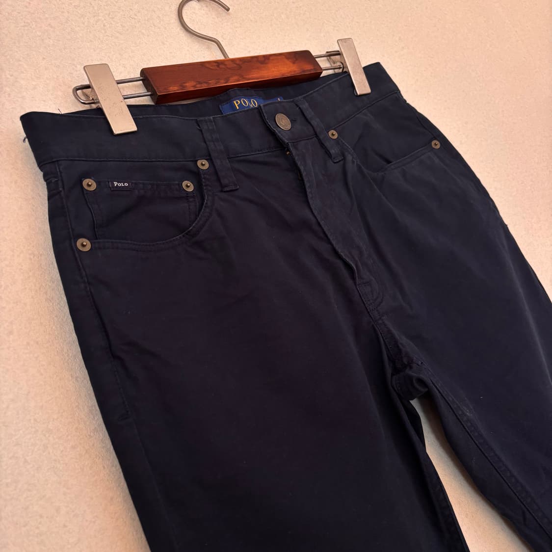 폴로 랄프로렌 슬림 28 29 캐주얼 팬츠 바지 스판 네이비 상품이미지2