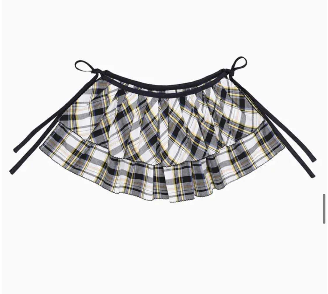 오헤시오 체크 스커트 상품이미지2