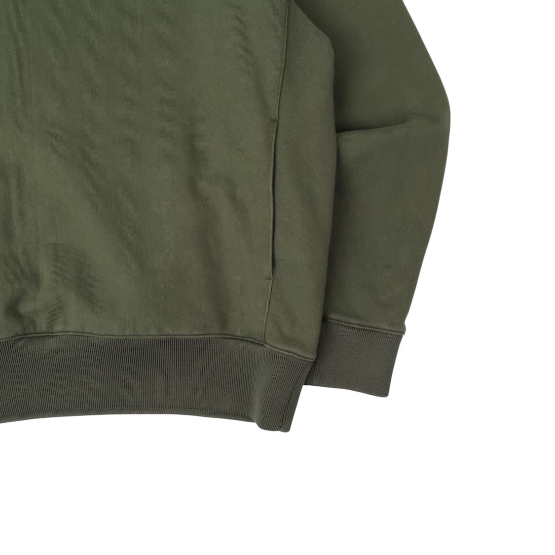 솔리드옴므 신형 카키 백로고 스웻셔츠 상품이미지4