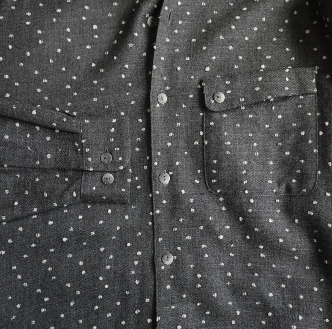 차콜 도트 패턴 셔츠 (COSIA BRIN) 1946 상품이미지5