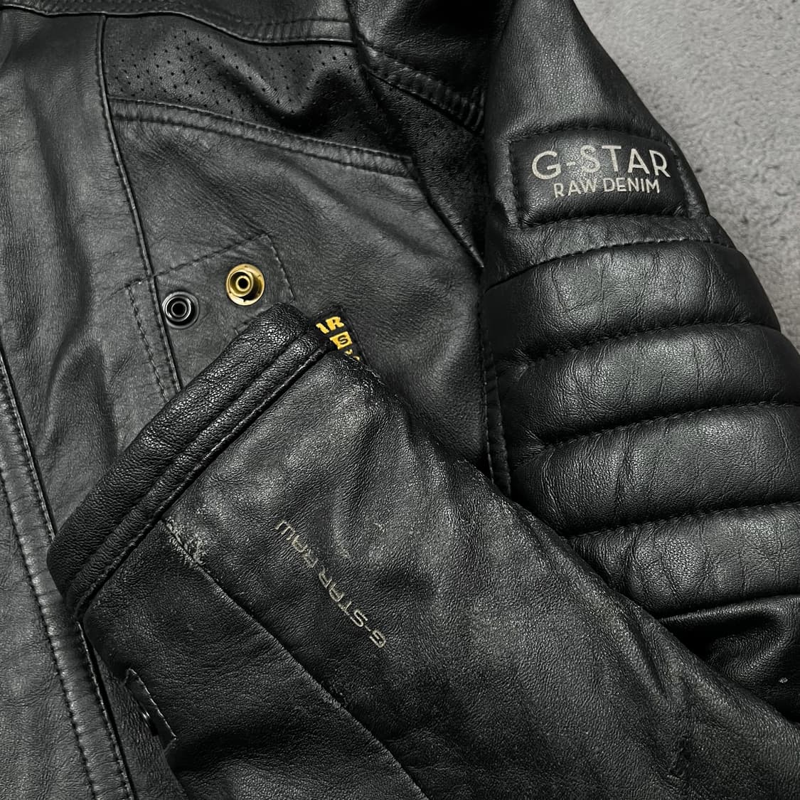 G-Star Raw 지스타 로우 바이커 MFD 레더 자켓 상품이미지5