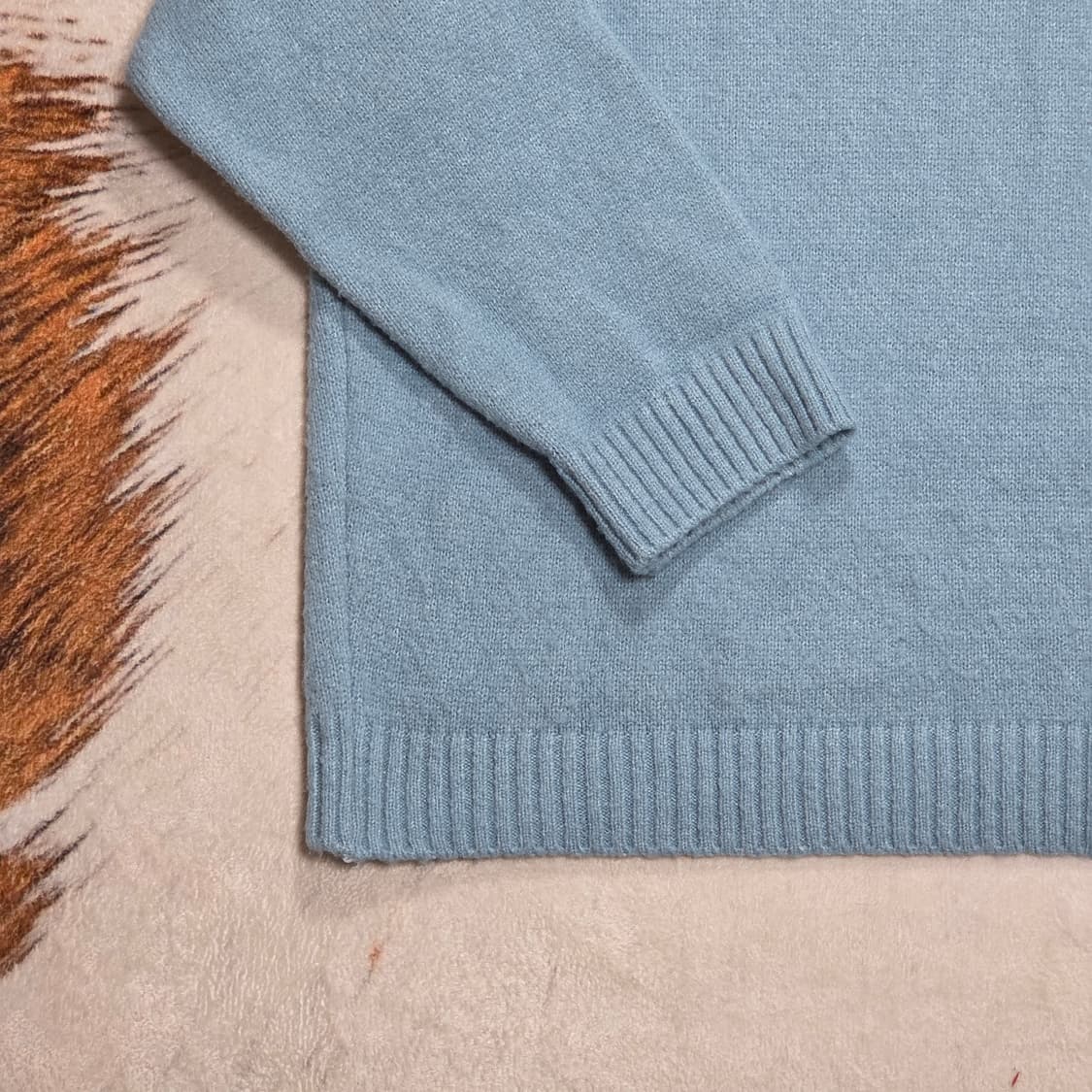 빈티지 스가이블루 라운드넥 니트 상품이미지6