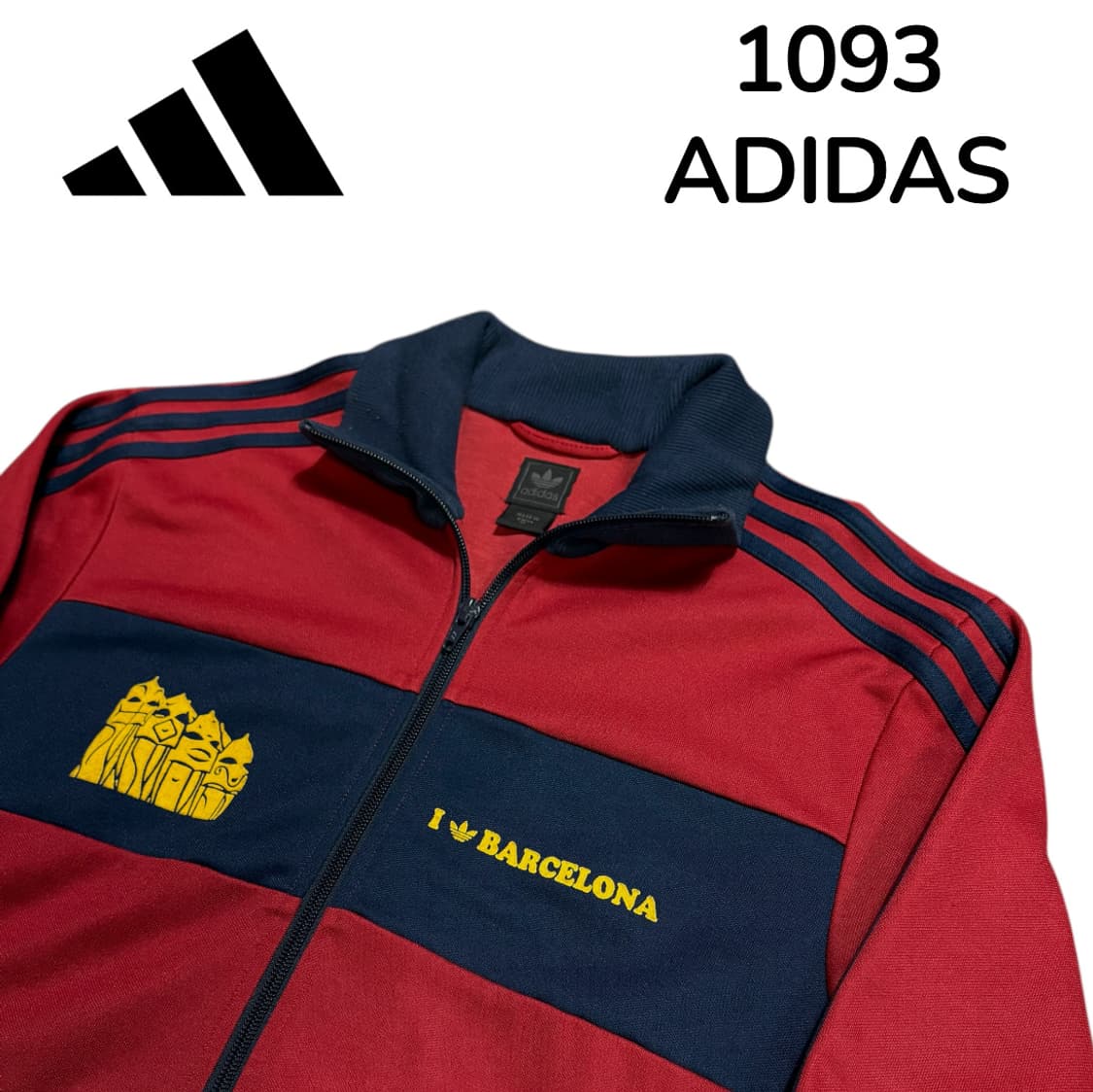 아디다스 00s 바르셀로나 버건디 빅로고 져지 트랙탑 M 상품이미지4