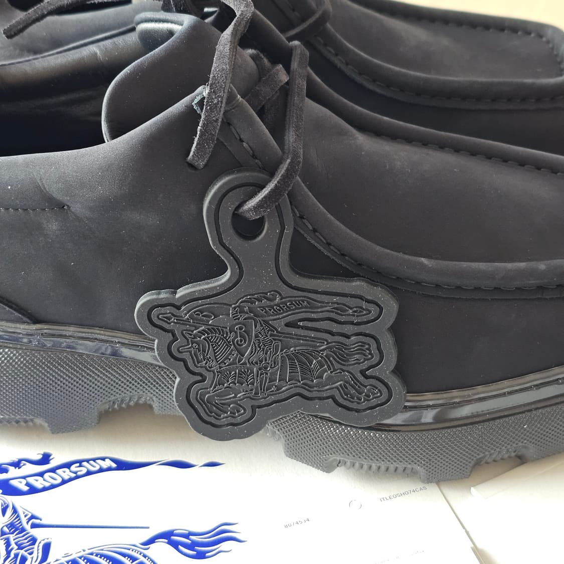 270 42 새제품) 버버리 크리퍼 스웨이드 누벅 더비 슈즈 구두 남자 상품이미지6