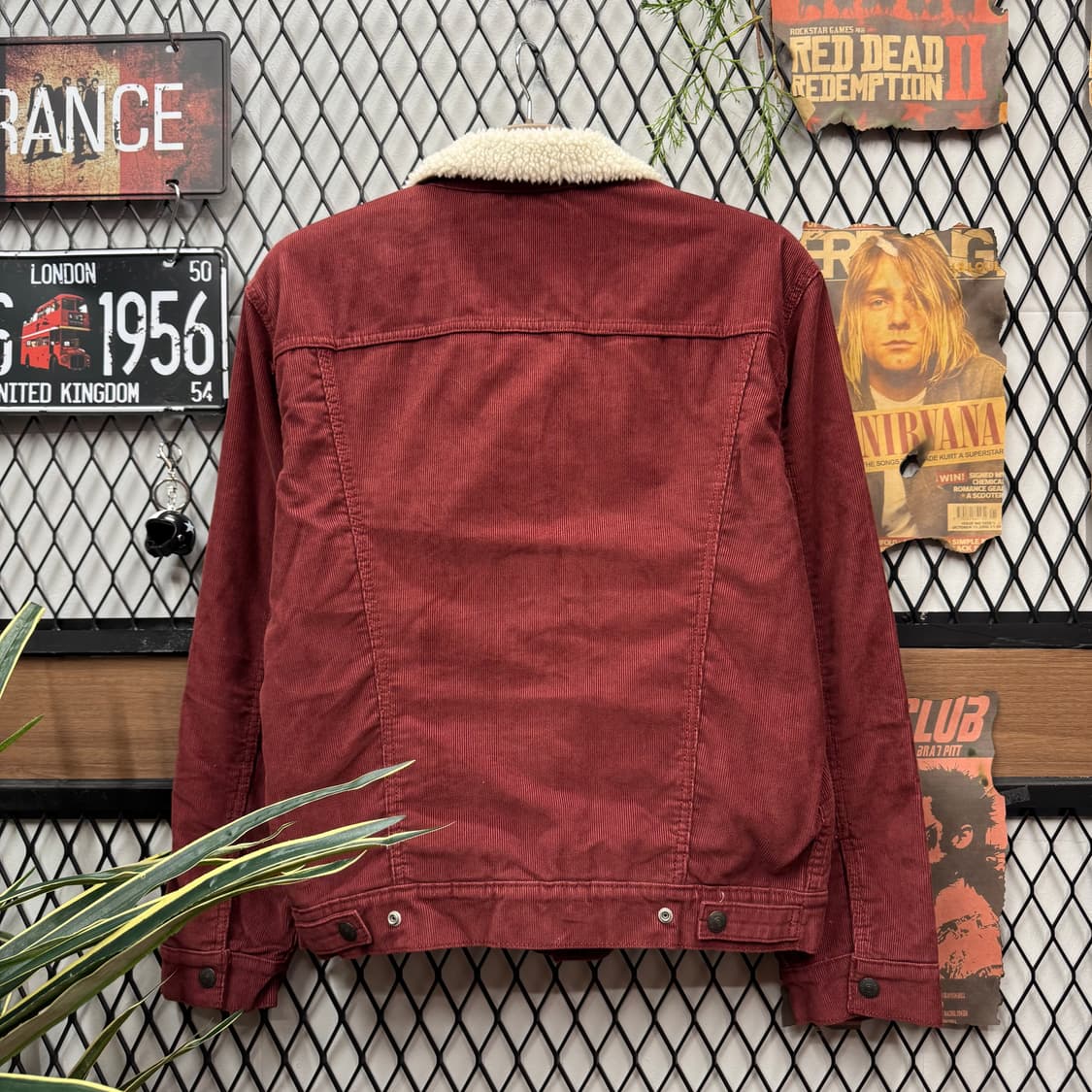 리바이스 타입 3 쉐르파 코듀로이 트러커 자켓 레드 M 상품이미지2
