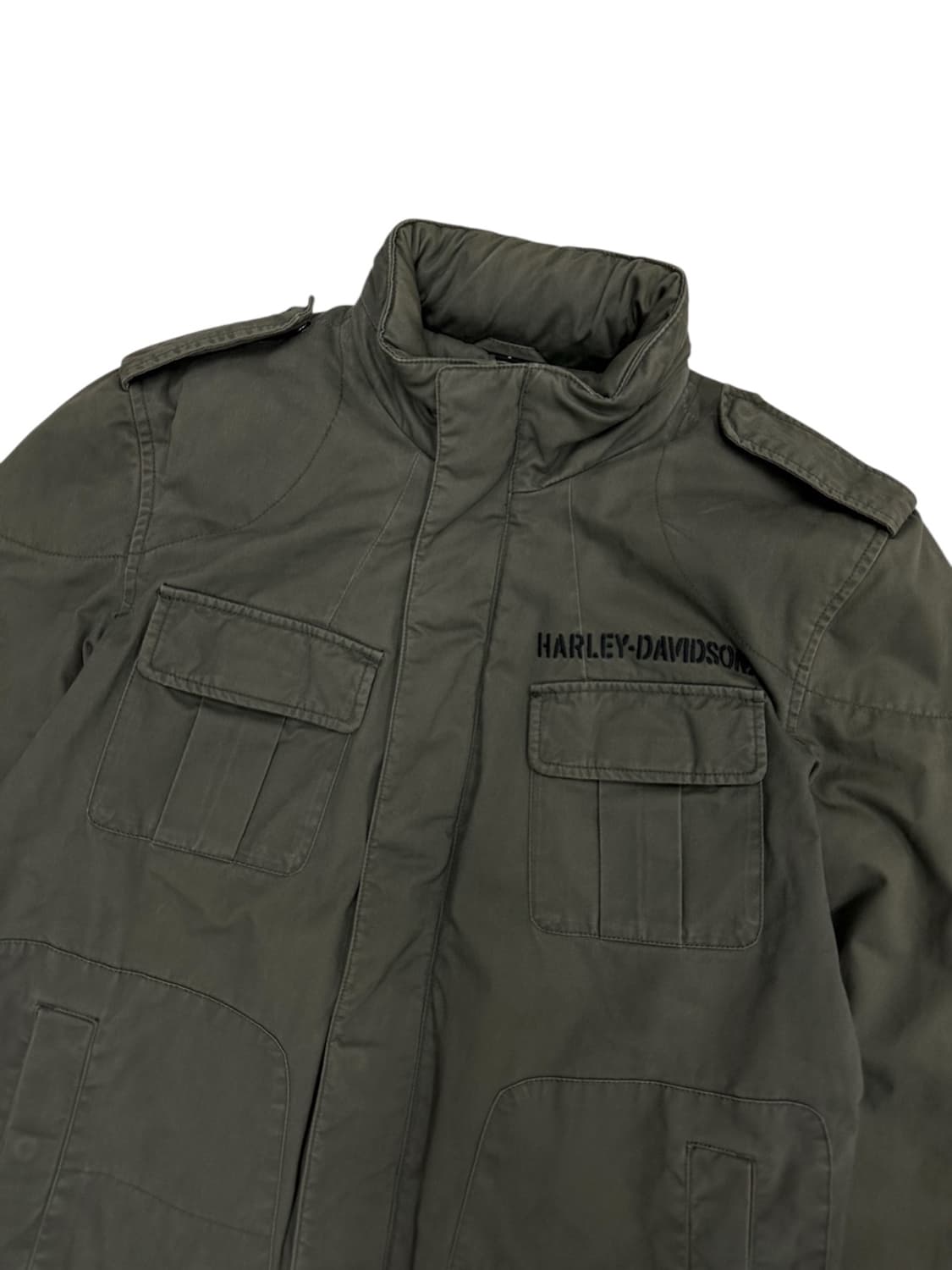 00s 할리데이비슨 밀리터리 자켓 카키 (S~L) 상품이미지2