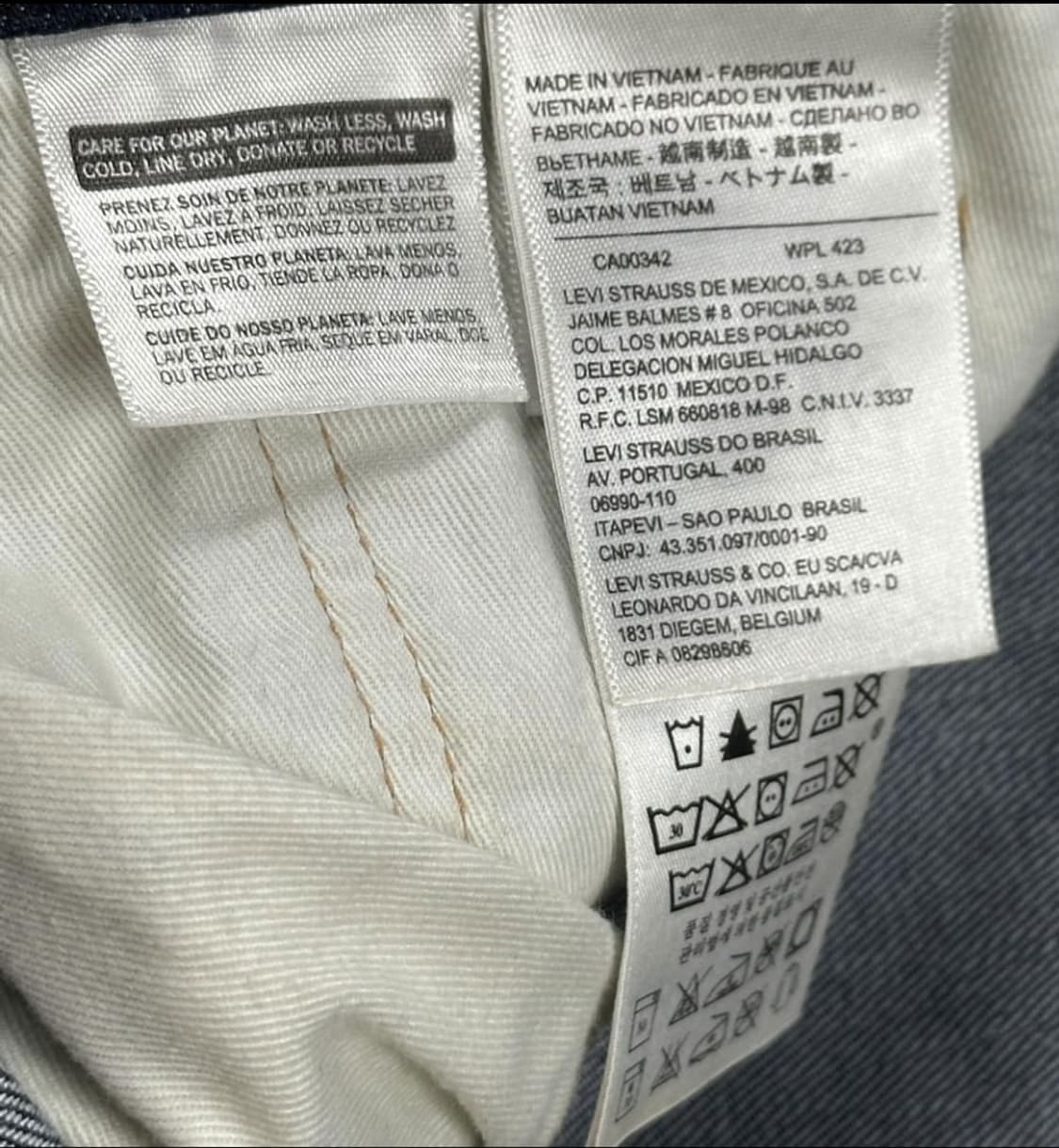 리바이스 511 오리지널 진청 데님 팬츠 (30인치 Mens) 상품이미지4