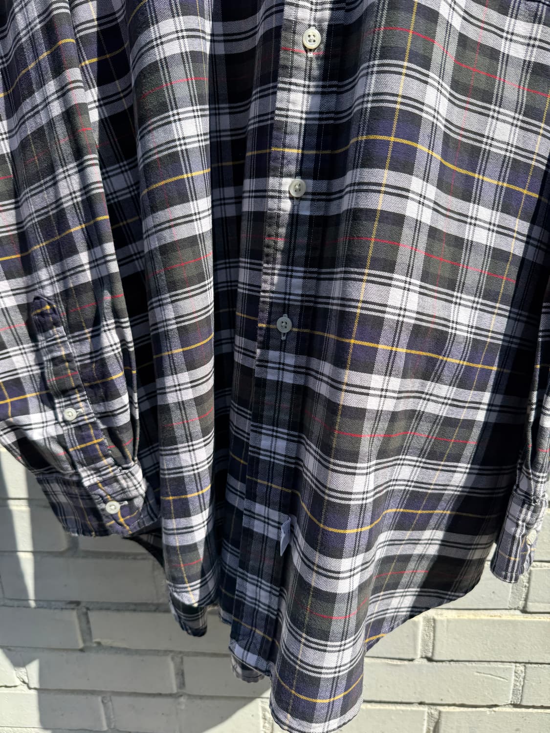 [L]90s 폴로 랄프로렌 The Big Oxford 체크 옥스포드 셔츠 상품이미지4