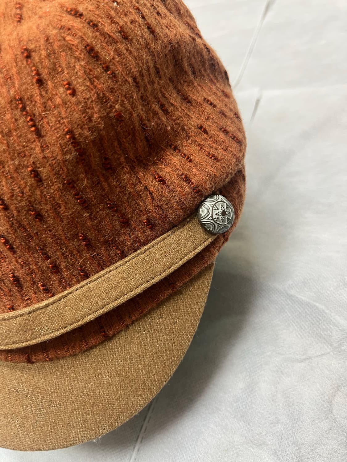 Corduroy Military Orange Cap 상품이미지3