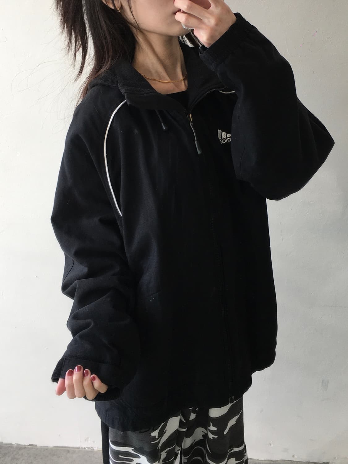 아디다스 배색라인 후드자켓 상품이미지2