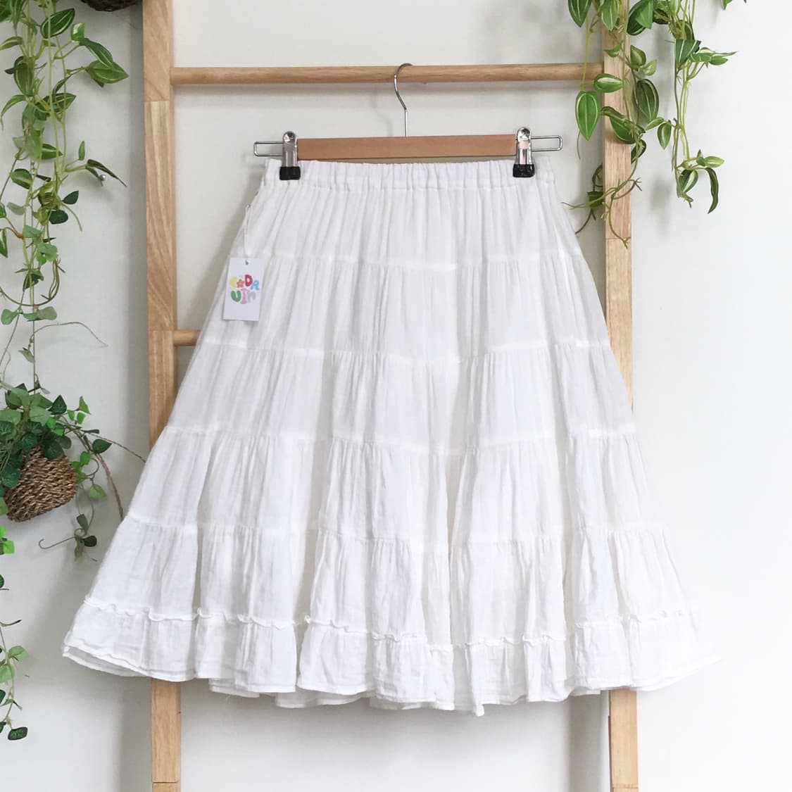JPN/ 모리걸캉캉스커트 모리룩치마 코지모리 화이트 캉캉 스커트  상품이미지1