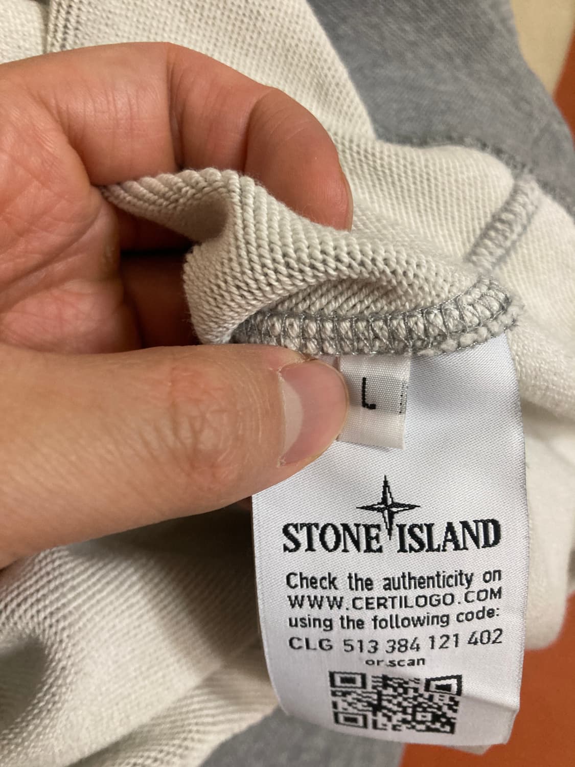 스톤아일랜드 맨투맨 그레이 L 상품이미지4