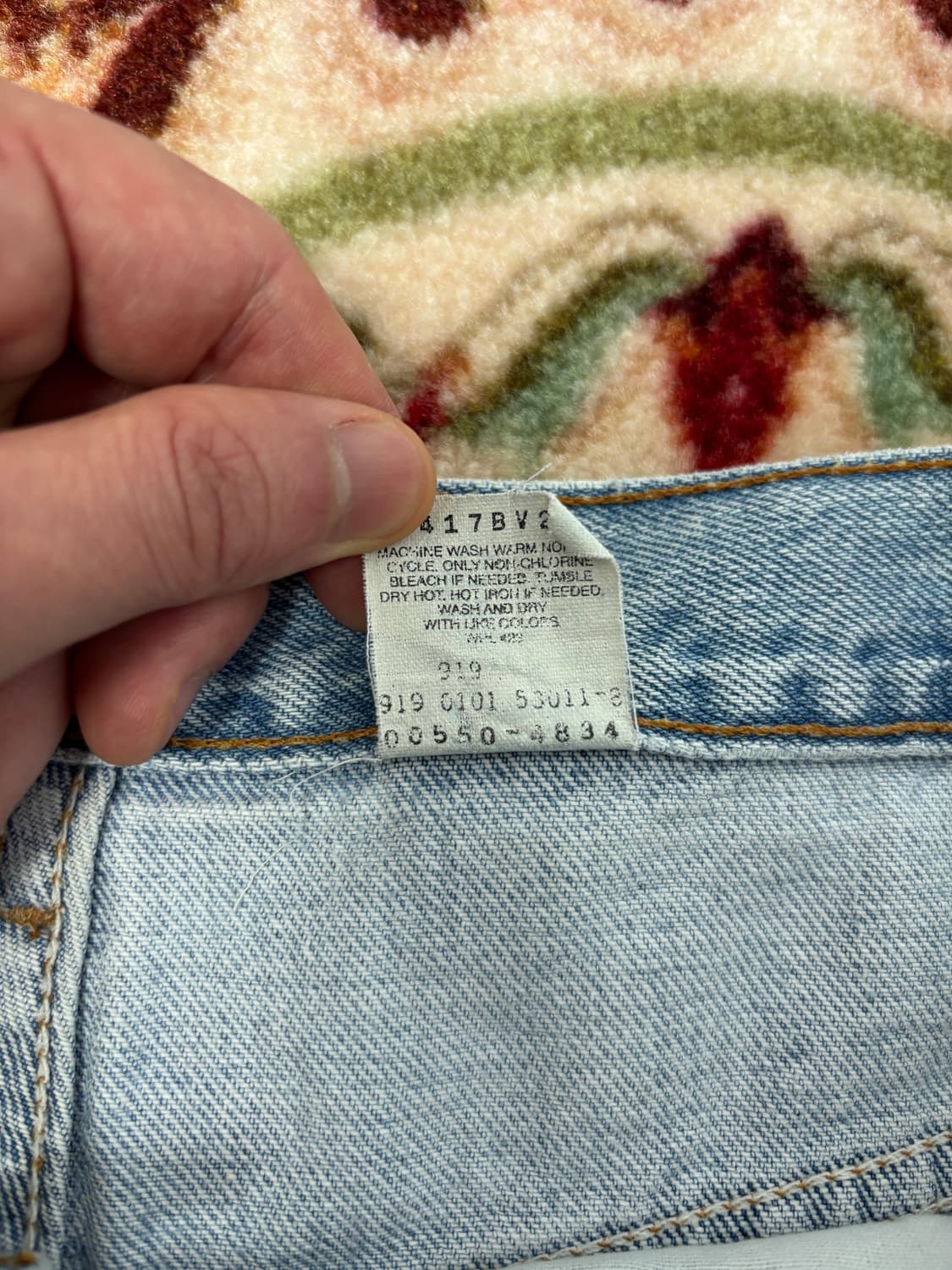 네고가능)00s 리바이스 550 (멕시코 검정베트윙 919) 36x32 상품이미지4