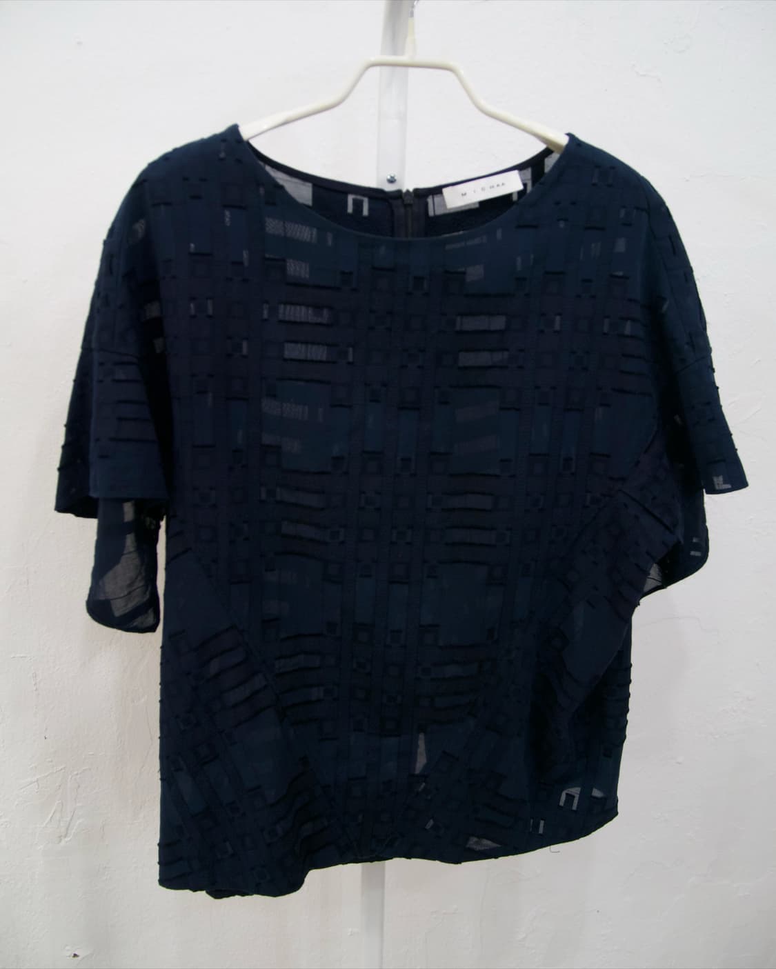 [MICHAA] mixed pattern short sleeve top 상품이미지3