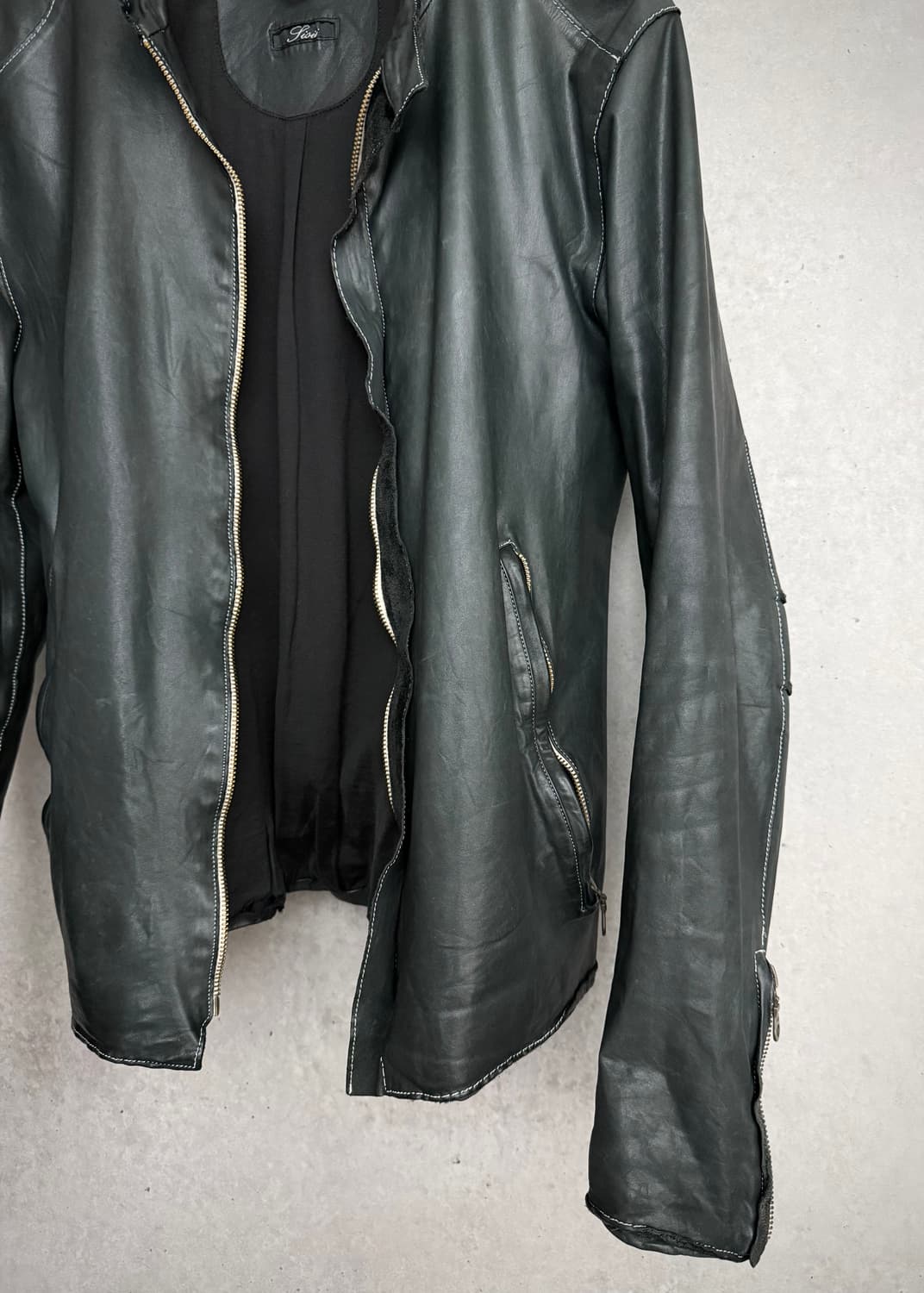 Sisii cow leather jacket 상품이미지4