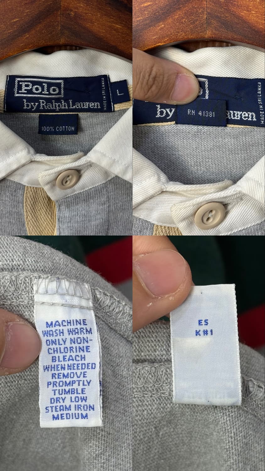 90s 폴로 랄프로렌 럭비티 상품이미지10