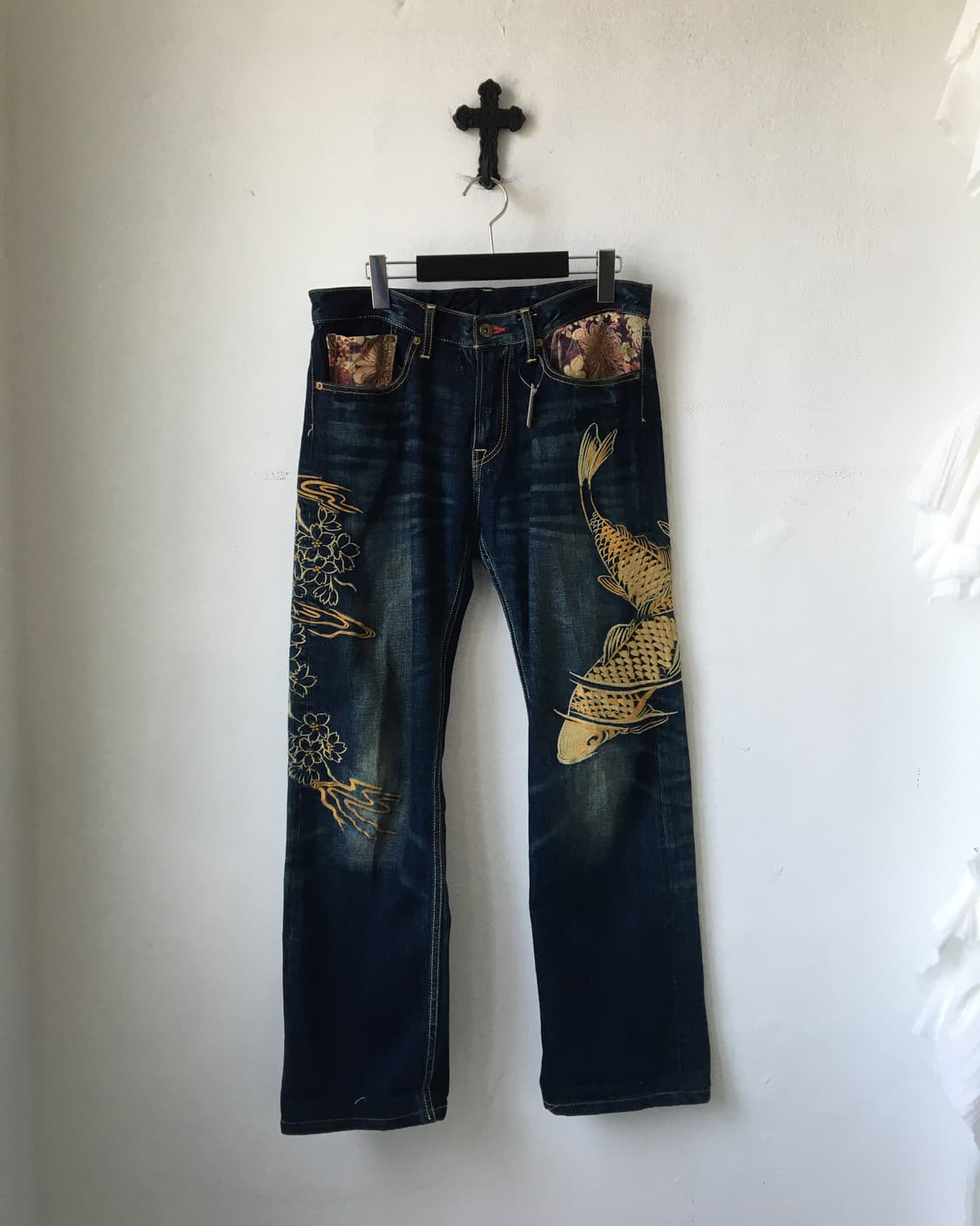 Oriental needle work denim pants 상품이미지2