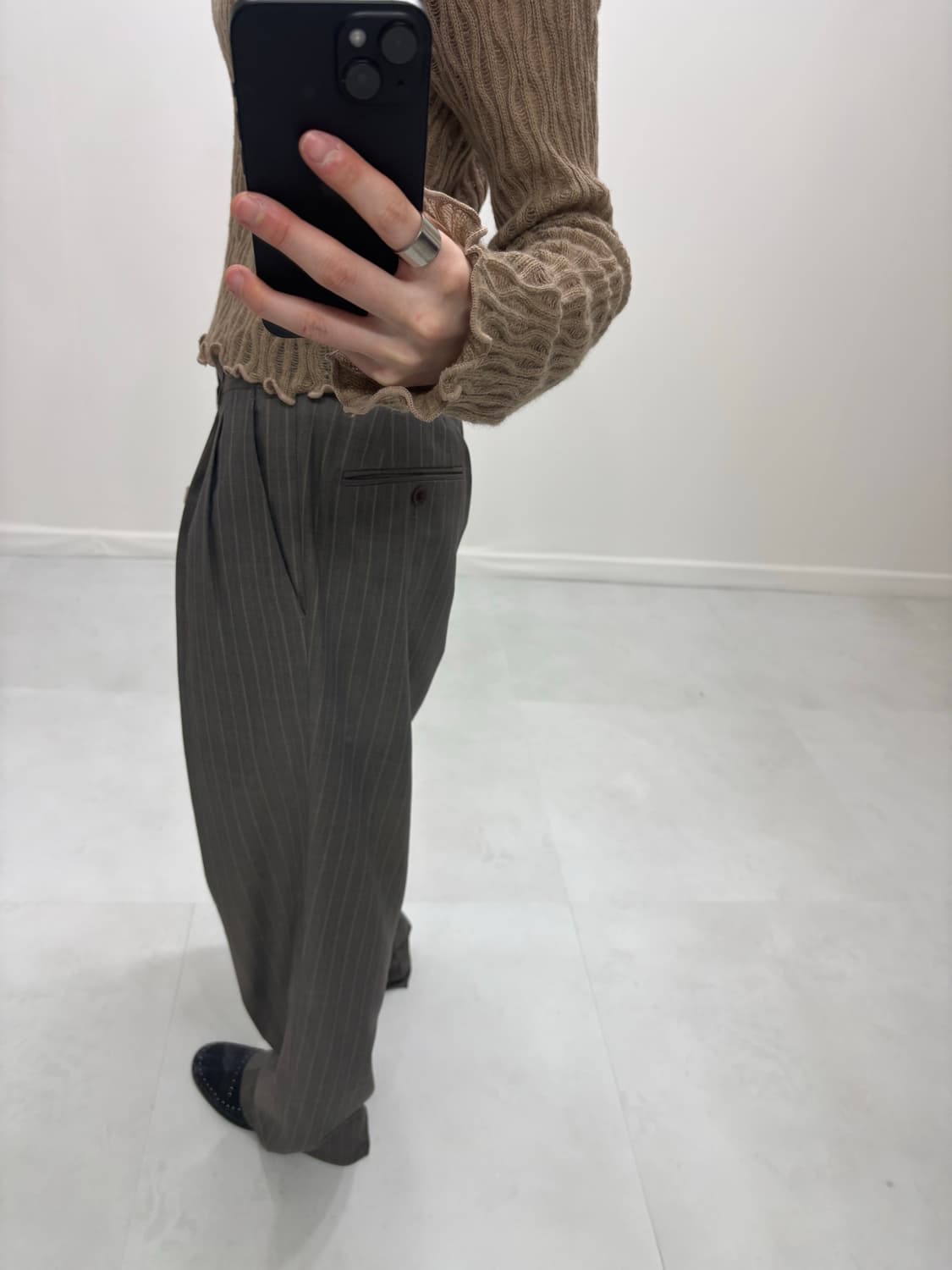 STRIPE COLORBLOCK SLACKS 상품이미지3