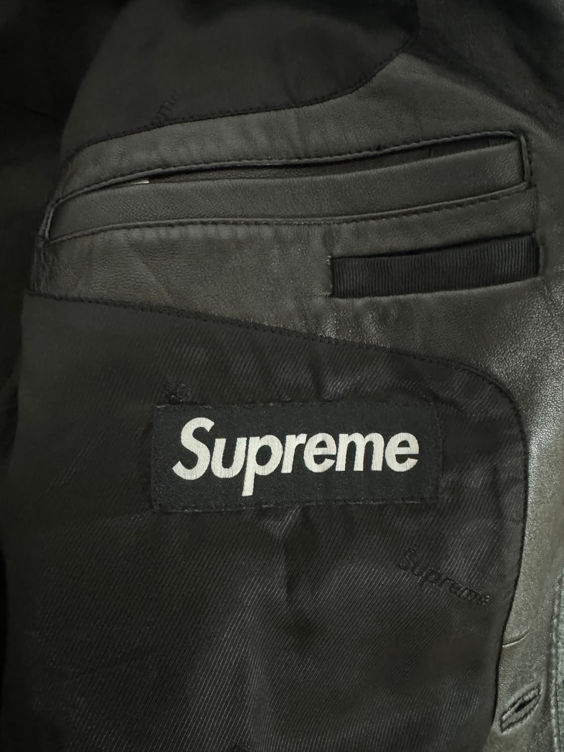 (S)슈프림 레더 블레이저 25fw 상품이미지2