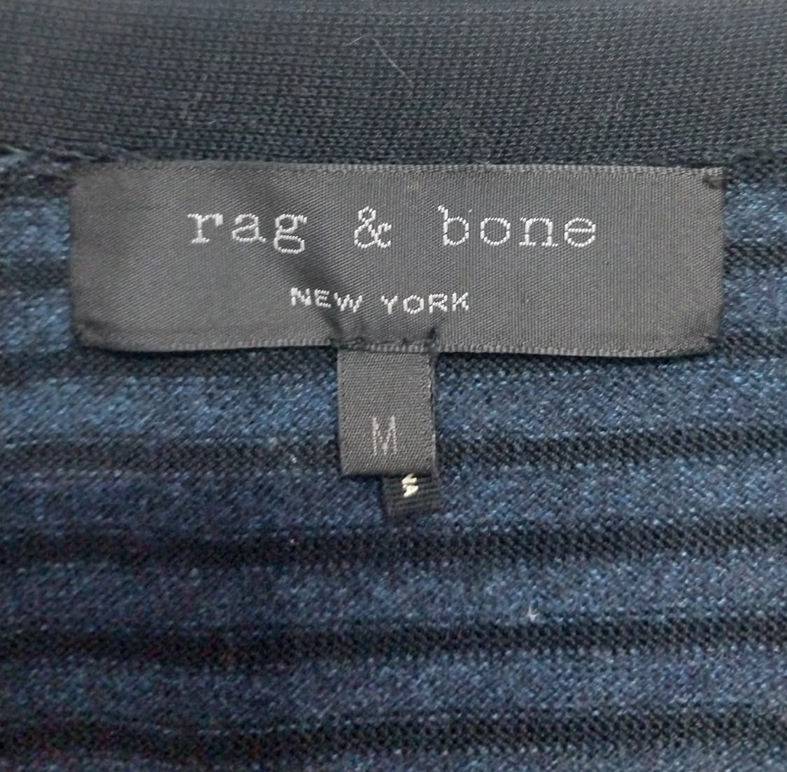 랙앤본 스트라이프 네이비 가디건 M 상품이미지3