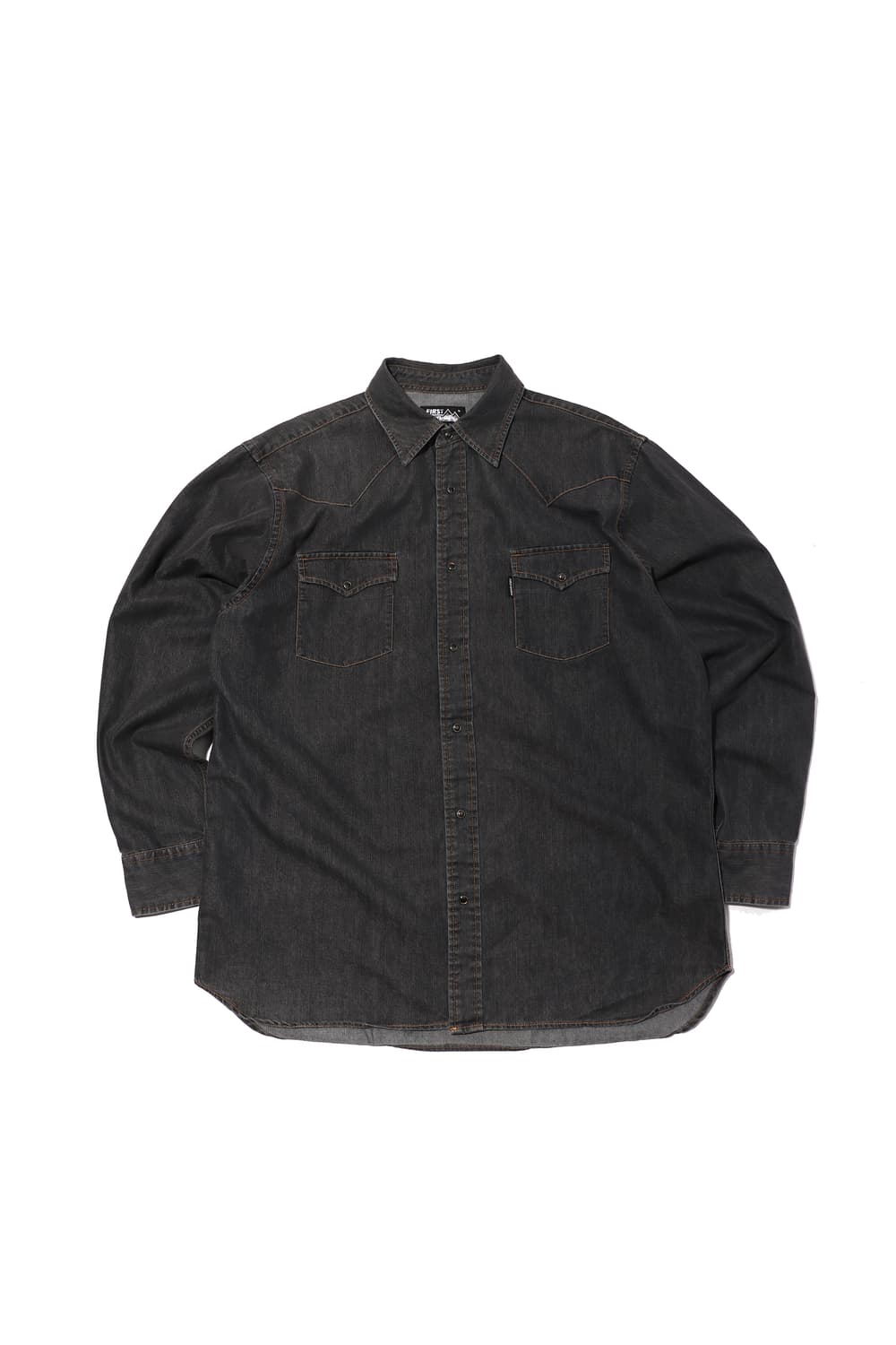 FIRST DOWN 똑딱이 웨스턴 데님 셔츠 size 3XL 상품이미지1
